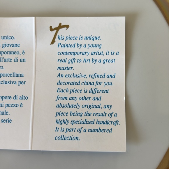 Vintage Gottinghen Cake Plate & 18/10 Stainless Silverware Set 24k Gold Plated - Picture 11 of 16